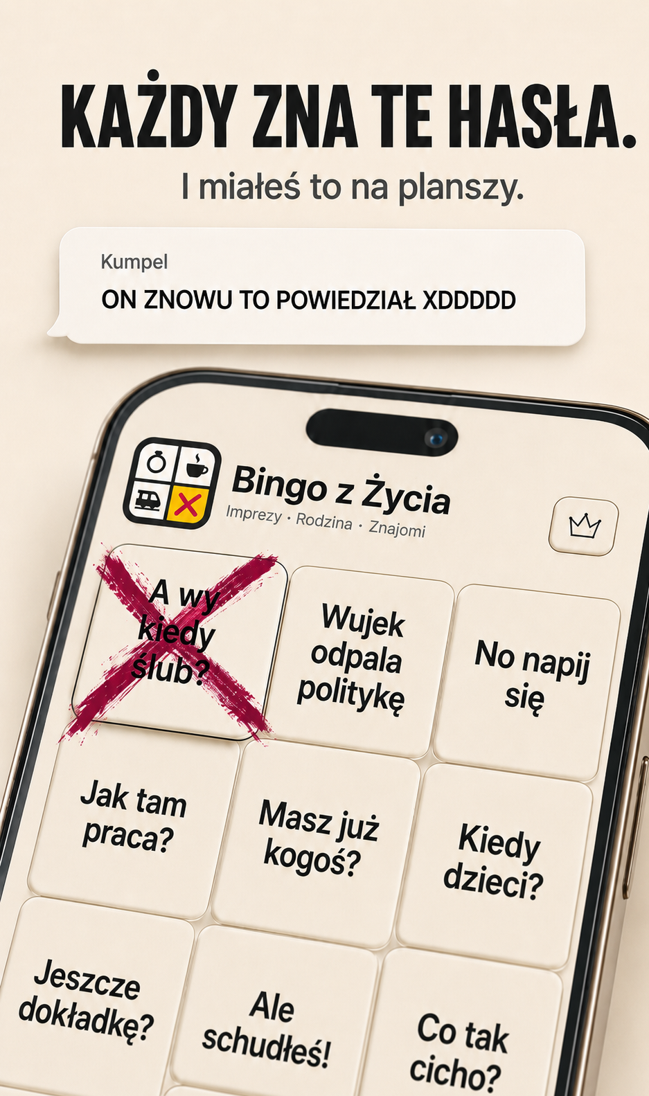 Gotowa, opublikowana rozrywkowa gra mobilna Android pod polski rynek – „Bingo z Życia”