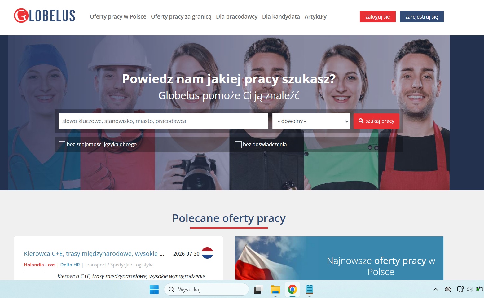Sprzedam portal internetowy z ofertami pracy